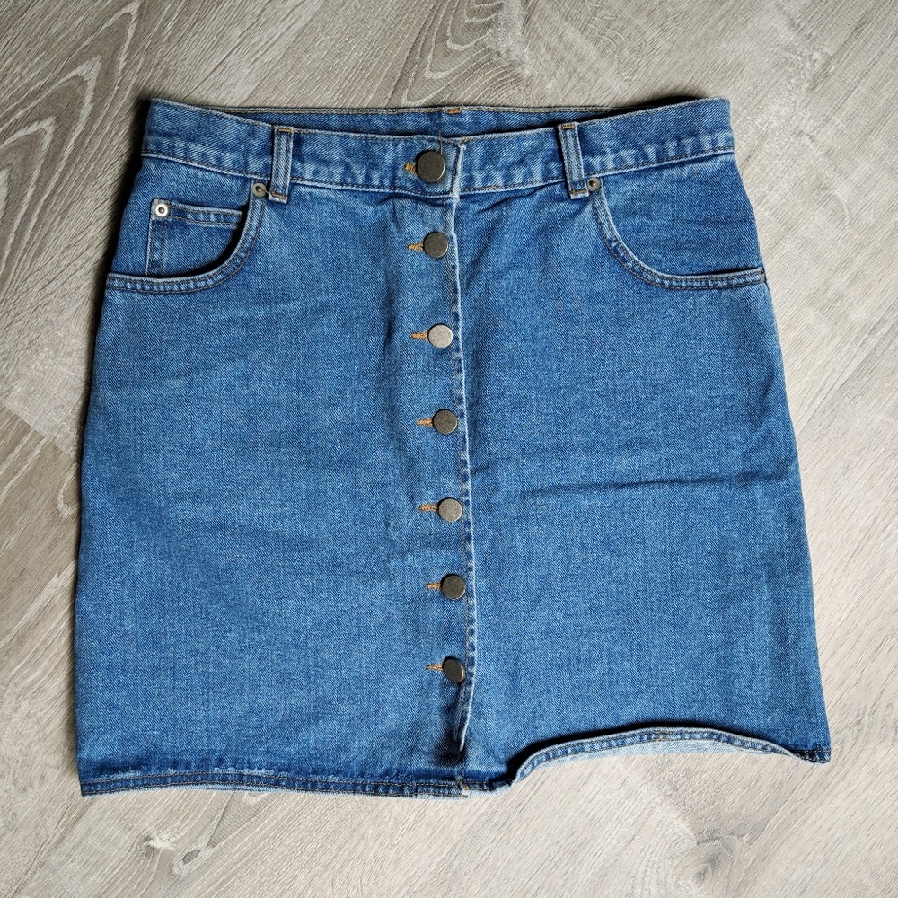 ASOS Button Up Denim Skirt